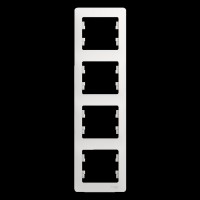 GLOSSA 4-постовая РАМКА, вертикальная, БЕЛЫЙ GLOSSA 4-постовая РАМКА, вертикальная, БЕЛЫЙ