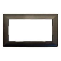 Рамка 2-местная (без перемычки), пластик, STEKKER, PFR00-7012-06, серия Катрин, графит 50045