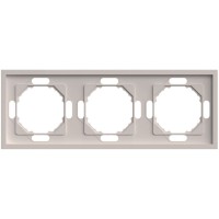 Рамка STEKKER, PFR00-5003-08 3-местная, серия Эмили, кашемир, soft touch 49912
