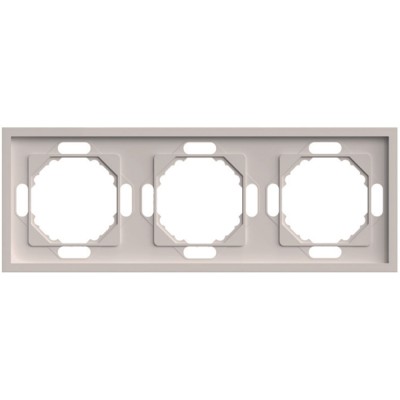 Рамка STEKKER, PFR00-5003-08 3-местная, серия Эмили, кашемир, soft touch 49912