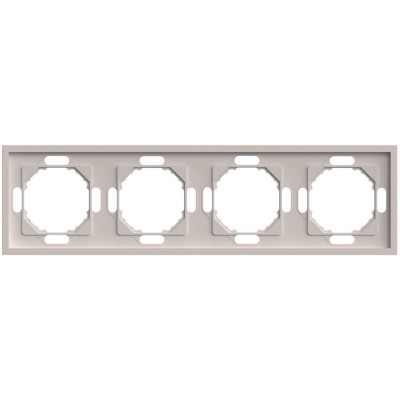 Рамка STEKKER, PFR00-5004-08 4-местная, серия Эмили, кашемир, soft touch 49913