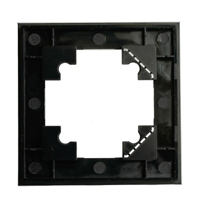 Рамка 1-местная для сенсорных механизмов, подсветки, стекло, STEKKER, GFR00-7001-05S, серия Катрин, черный 50304 Рамка 1-местная для сенсорных механизмов, подсветки, стекло, STEKKER, GFR00-7001-05S, серия Катрин, черный 50304