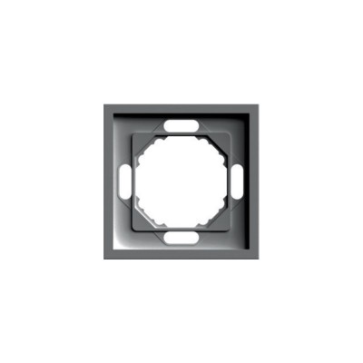 Рамка STEKKER, PFR00-5001-09 1-местная, серия Эмили, антрацит, soft touch 49936
