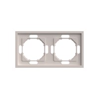 Рамка STEKKER, PFR00-5002-08 2-местная, серия Эмили, кашемир, soft touch 49911