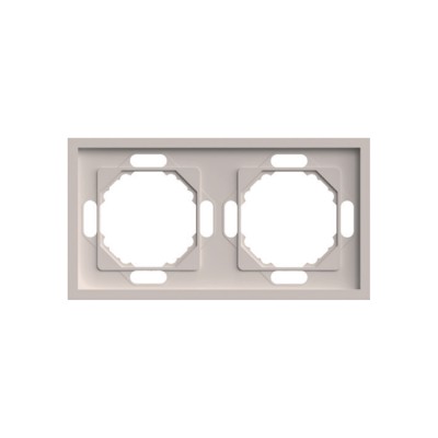 Рамка STEKKER, PFR00-5002-08 2-местная, серия Эмили, кашемир, soft touch 49911