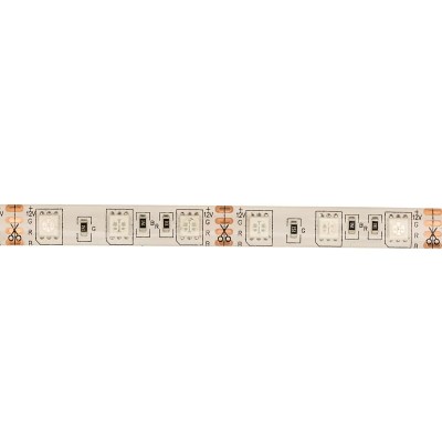 Лента светодиодная 12В, SMD5050, 14,4Вт/м, 60 LED/м, RGB, 10мм, 5м, IP65 LAMPER Лента светодиодная 12В, SMD5050, 14,4Вт/м, 60 LED/м, RGB, 10мм, 5м, IP65 LAMPER