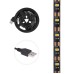 Лента светодиодная 5В, SMD2835, 4,8Вт/м, 60 LED/м, 6500K, 8мм, 1м, с USB коннектором, черная, IP65 LAMPER Лента светодиодная 5В, SMD2835, 4,8Вт/м, 60 LED/м, 6500K, 8мм, 1м, с USB коннектором, черная, IP65 LAMPER