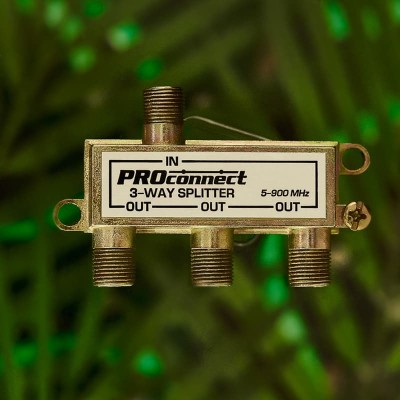 Делитель ТВх3 под F-разъем, 5-900МГц PROconnect Делитель ТВх3 под F-разъем, 5-900МГц PROconnect