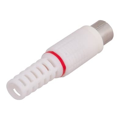 TV-разъем штекер без пайки белый PROconnect