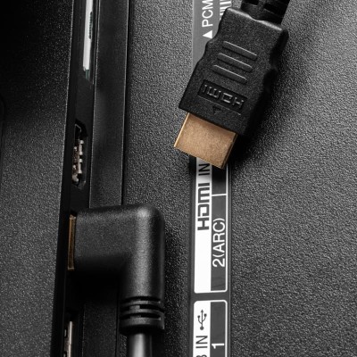Кабель HDMI - HDMI 1.4, 1,5м, Gold, угловой PROconnect