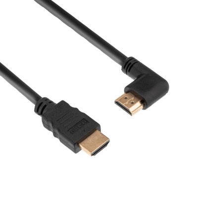 Кабель HDMI - HDMI 1.4, 1,5м, Gold, угловой PROconnect