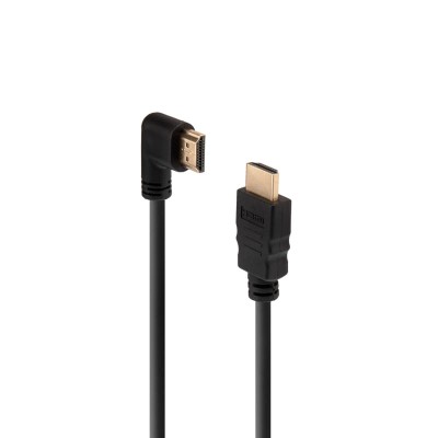 Кабель HDMI - HDMI 1.4, 1,5м, Gold, угловой PROconnect