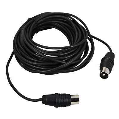 Шнур ТВ штекер - ТВ штекер, 3м, черный REXANT Шнур ТВ штекер - ТВ штекер, 3м, черный REXANT