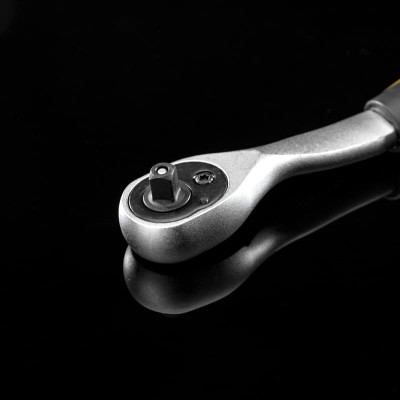 Ключ-трещотка для торцовых головок 1/4, СrV, 72 зубца KRANZ