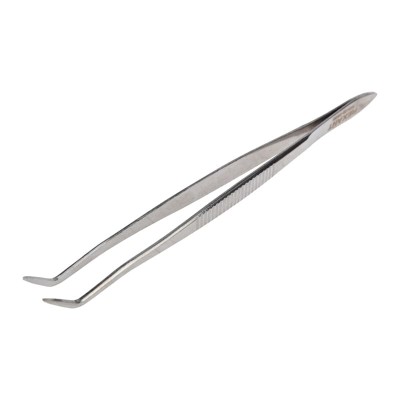 Пинцет изогнутый, узкий, рифленый 160мм REXANT