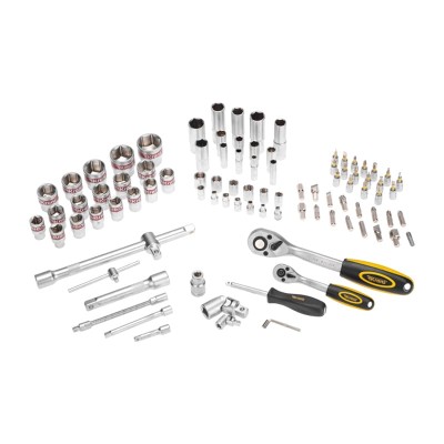 Набор инструментов, 1/2, 1/4, CrV, пластиковый кейс, 94 предмета KRANZ Набор инструментов, 1/2, 1/4, CrV, пластиковый кейс, 94 предмета KRANZ