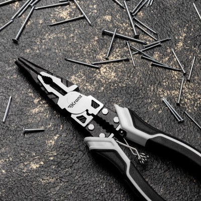 Тонкогубцы многофункциональные универсальные 200мм KRANZ Тонкогубцы многофункциональные универсальные 200мм KRANZ