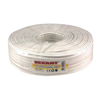 Кабель ККСВ-В+2х0,5 мм, 100 м, белый, REXANT
