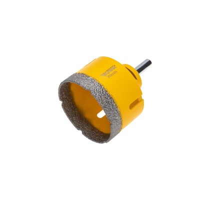 Коронка алмазная профессиональная по керамограниту и железобетону М14, вакуумное спекание, 70мм, для УШМ KRANZ Коронка алмазная профессиональная по керамограниту и железобетону М14, вакуумное спекание, 70мм, для УШМ KRANZ