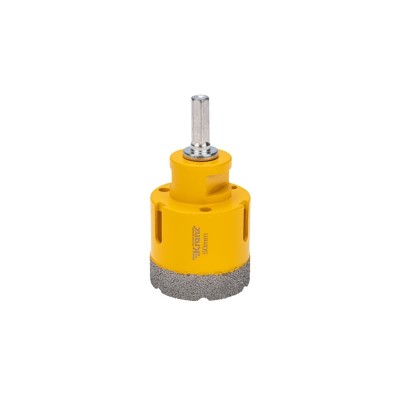 Коронка алмазная профессиональная по керамограниту и железобетону М14, вакуумное спекание, 50мм, для УШМ KRANZ