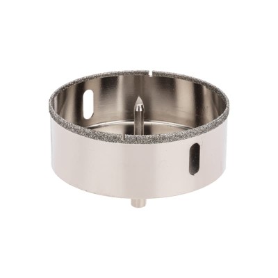 Коронка алмазная 100мм по керамограниту с центровочным сверлом KRANZ Коронка алмазная 100мм по керамограниту с центровочным сверлом KRANZ