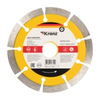 Диск алмазный отрезной сегментный 125x22,2x1,8x10мм KRANZ Диск алмазный отрезной сегментный 125x22,2x1,8x10мм KRANZ