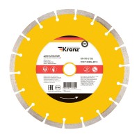 Диск алмазный отрезной сегментный 230x22,2x2,4x10мм KRANZ Диск алмазный отрезной сегментный 230x22,2x2,4x10мм KRANZ