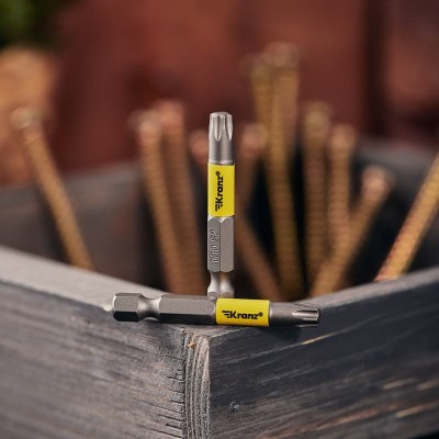 Бита для шуруповерта Torx T30х50 мм (2 шт./уп.) Kranz Бита для шуруповерта Torx T30х50 мм (2 шт./уп.) Kranz