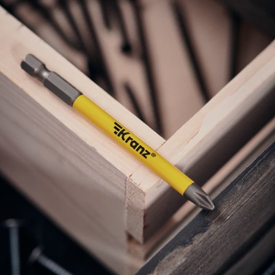 Бита для шуруповерта PH2х90 мм (1 шт./уп.) Kranz Бита для шуруповерта PH2х90 мм (1 шт./уп.) Kranz