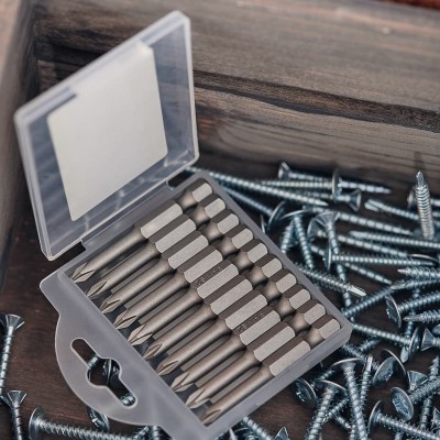 Бита PH1х50 мм для шуруповерта (упак. 10 шт.) Kranz Бита PH1х50 мм для шуруповерта (упак. 10 шт.) Kranz