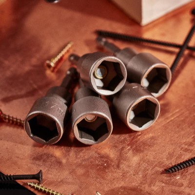 Ключ-насадка 17х65 мм, 1/4" магнитная (упак. 5 шт.) Kranz Ключ-насадка 17х65 мм, 1/4" магнитная (упак. 5 шт.) Kranz