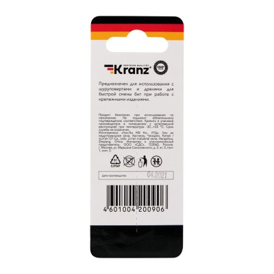 Магнитный держатель для бит 60 мм (1 шт./уп.) Kranz