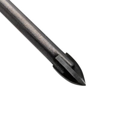 Сверло по стеклу и керамике 3 мм, 4 грани, шестигранный хвостовик Kranz Сверло по стеклу и керамике 3 мм, 4 грани, шестигранный хвостовик Kranz