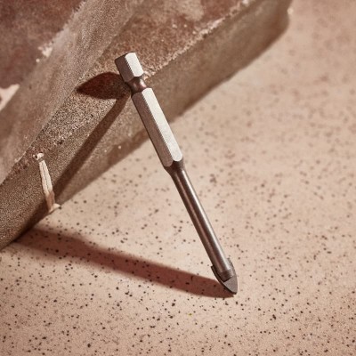 Сверло по стеклу и керамике 6 мм, 2 грани, шестигранный хвостовик Kranz Сверло по стеклу и керамике 6 мм, 2 грани, шестигранный хвостовик Kranz