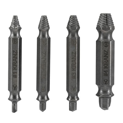 Набор экстракторов для шурупов Профи KRANZ Набор экстракторов для шурупов Профи KRANZ