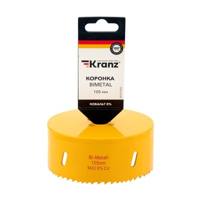 Коронка Bimetal 105мм KRANZ Коронка Bimetal 105мм KRANZ