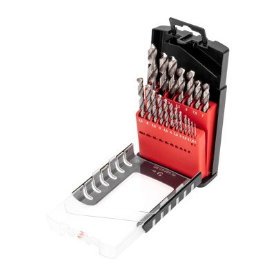 Набор сверл по металлу, 1-10мм (через 0,5мм), Р6М5, цилиндрический хвостовик, 19 шт. KRANZ