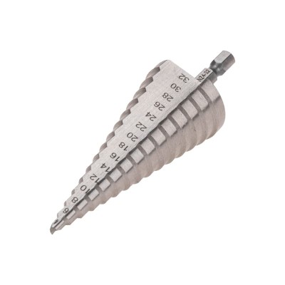 Сверло по металлу ступенчатое 4,0-32,0мм, 102мм, 62 HRC KRANZ Сверло по металлу ступенчатое 4,0-32,0мм, 102мм, 62 HRC KRANZ