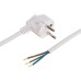 Шнур электрический с вилкой ПВС 3х1,5 мм² 2м белый REXANT