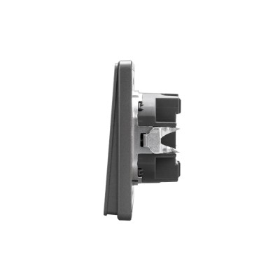 Выключатель ROUND 1 кл 10А с/у титан KRANZ Выключатель ROUND 1 кл 10А с/у титан KRANZ