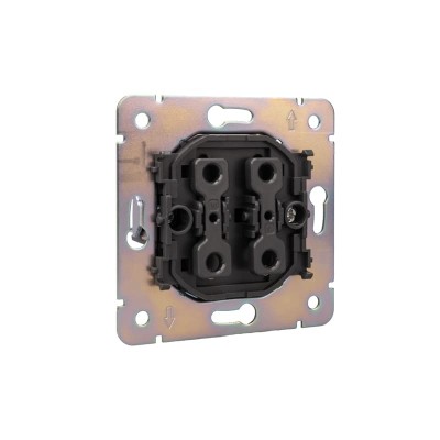 Выключатель ROUND 1 кл 10А с/у титан KRANZ Выключатель ROUND 1 кл 10А с/у титан KRANZ