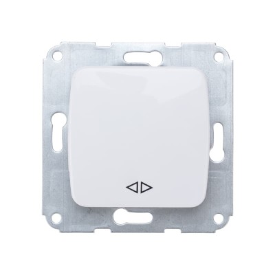 DEA Выключатель (переключатель) 1кл перекрест. с/у 10А мех. белый KRANZ