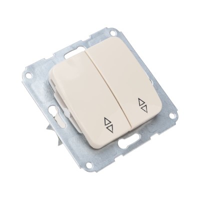 DEA Выключатель (переключатель) 2кл прох. с/у 10А мех. бежевый KRANZ DEA Выключатель (переключатель) 2кл прох. с/у 10А мех. бежевый KRANZ