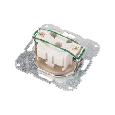 DEA Розетка 1-ая керамика б/з с/у 10А мех. Беж KRANZ