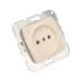 DEA Розетка 1-ая керамика б/з с/у 10А мех. Беж KRANZ