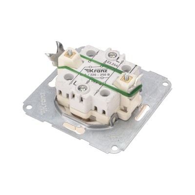 DEA Выключатель (переключатель) 2кл прох. с/у 10А мех. бежевый KRANZ DEA Выключатель (переключатель) 2кл прох. с/у 10А мех. бежевый KRANZ