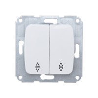 DEA Выключатель (переключатель) 2кл прох. с/у 10А мех. белый KRANZ DEA Выключатель (переключатель) 2кл прох. с/у 10А мех. белый KRANZ