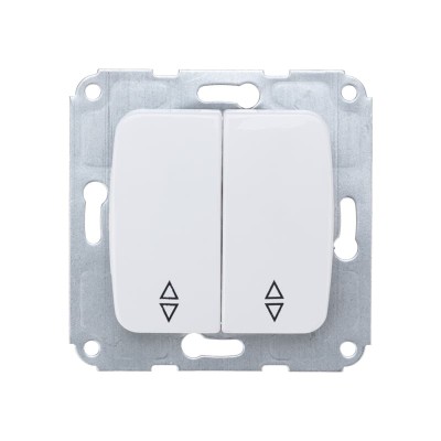 DEA Выключатель (переключатель) 2кл прох. с/у 10А мех. белый KRANZ