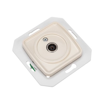 DEA Розетка TV Проходная с/у мех. Беж KRANZ DEA Розетка TV Проходная с/у мех. Беж KRANZ