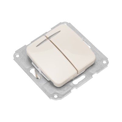 DEA Выключатель 2кл (инд) с/у 10А мех. Беж KRANZ